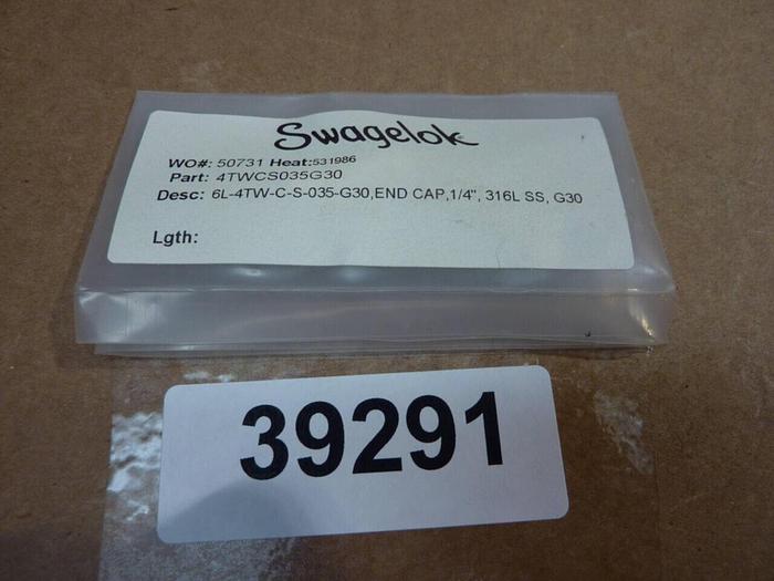 SWAGELOK End Cap 4TWCS035G30 #39291