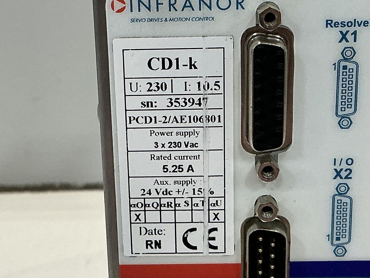 Used INFRANOR CD1-k 230/10.5