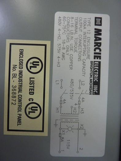 Used HOFFMAN 1 kVA Transformer A1212CH/SPL #50018
