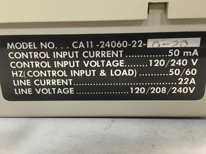Used BARBER COLMAN Solid State Contactor CA11-24060-22-0-20 #109158