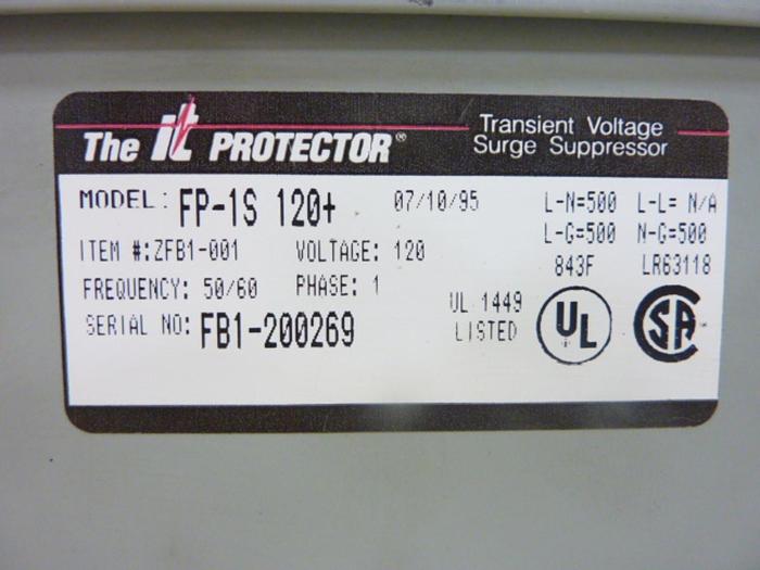Used MIDWEST ELECTRIC Surge Suppressor FP-1S #48799
