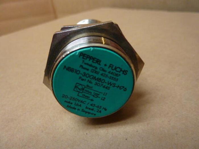 Used PEPPERL & FUCHS Proximity Switch NBB10-30GM80-WS-H76 #31331
