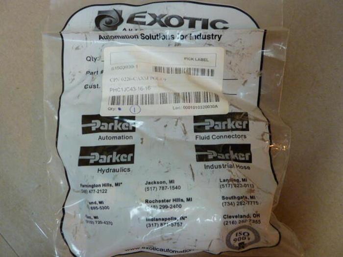 PARKER Fluid Connector 1JC43-16-16 #29467