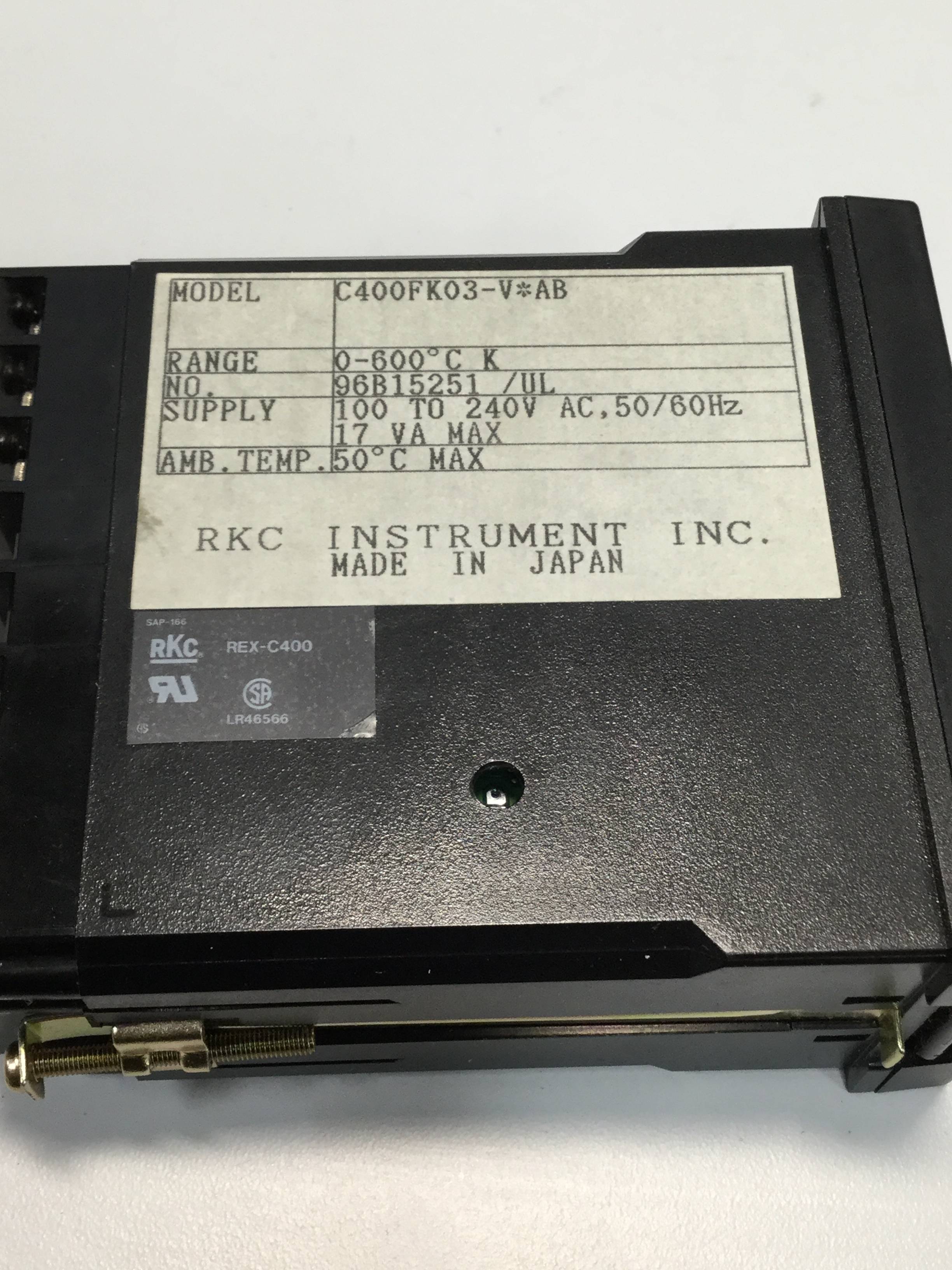 Used RKC Temperature Control REX-C400FK03VAB USED