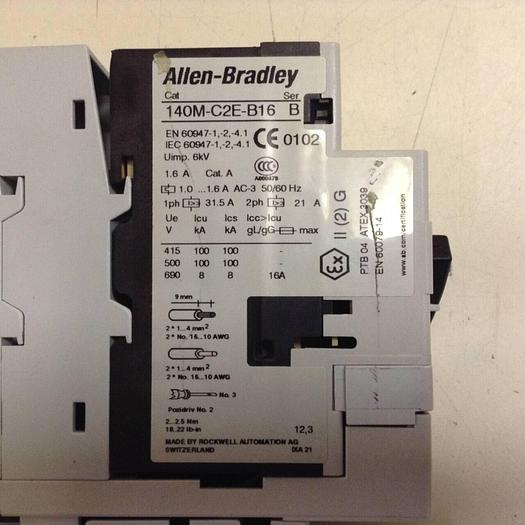 Used ALLEN BRADLEY Compact Starter 190S-ANDJ2-CB16C SER B #88628