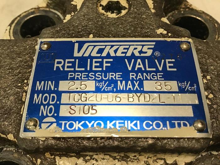 Used VICKERS Valve TCG20-06-BYD2L-11 #138049