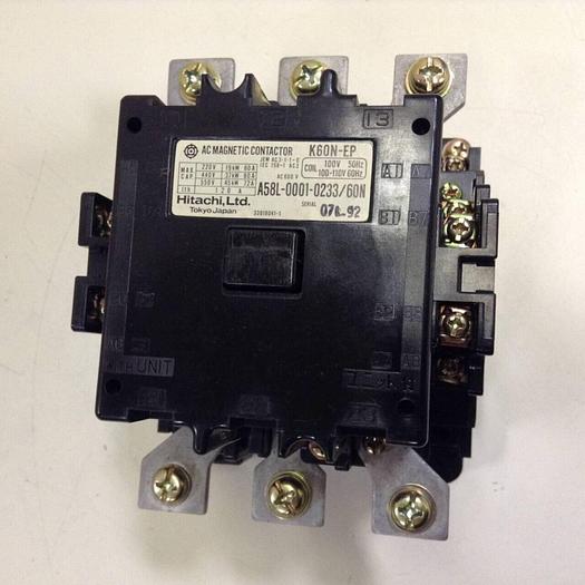 Used HITACHI Magnetic Contactor K60N-EP A58L-0001-0233/60N #84185