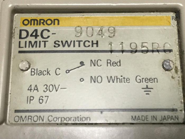 Used OMRON Limit Switch D4C-9049 #104394