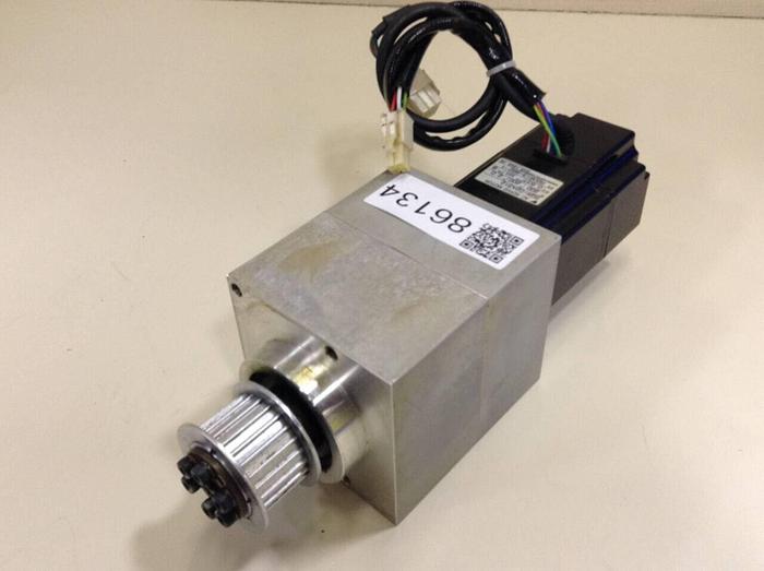 Used YASKAWA AC Servo Motor W/Gearbox SGM-02A312 #86134
