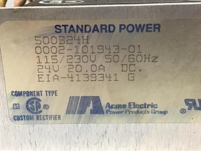 Used ACME ELECTRIC 500B24H Power Supply Used #145408