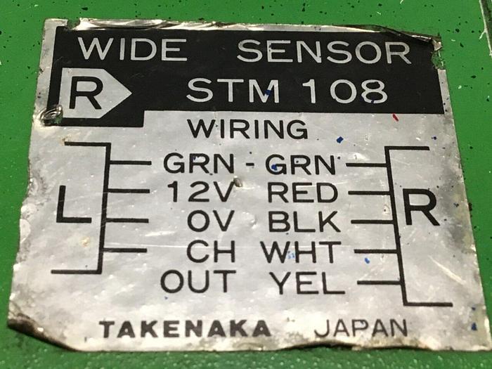 Used TAKENAKA LTD Light Curtain Wide Sensor STM108 #112854