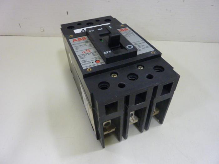 Used ABB 20 Amp Circuit Breaker UXAB 727131 R 103 #63158