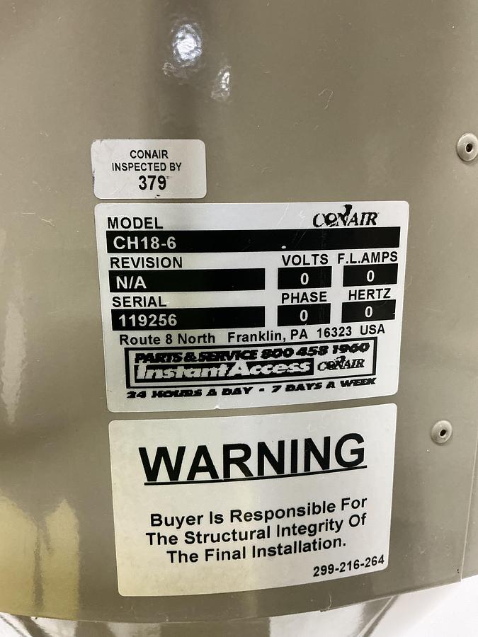 Used CONAIR Dryer SC30