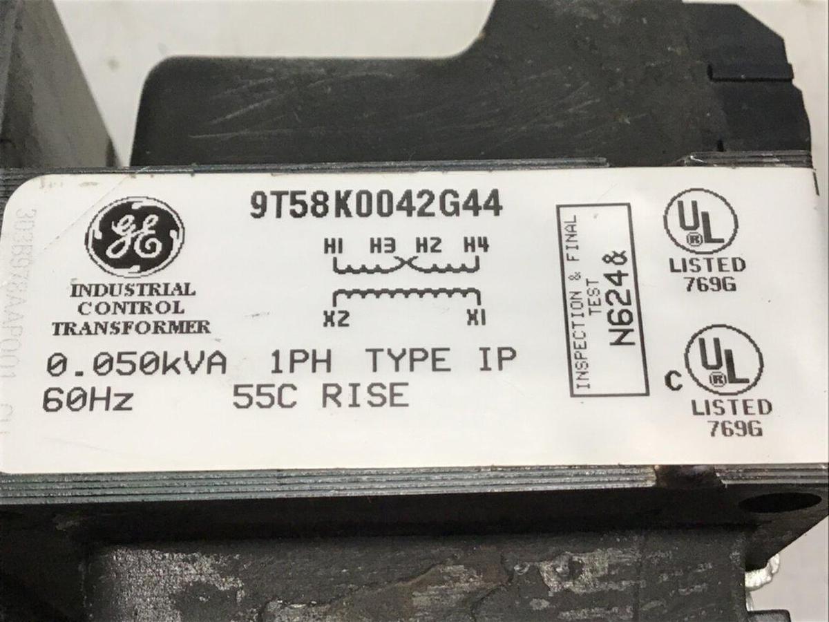 Used GENERAL ELECTRIC 0.050 kVA Transformer 9T58K0042G44 USED