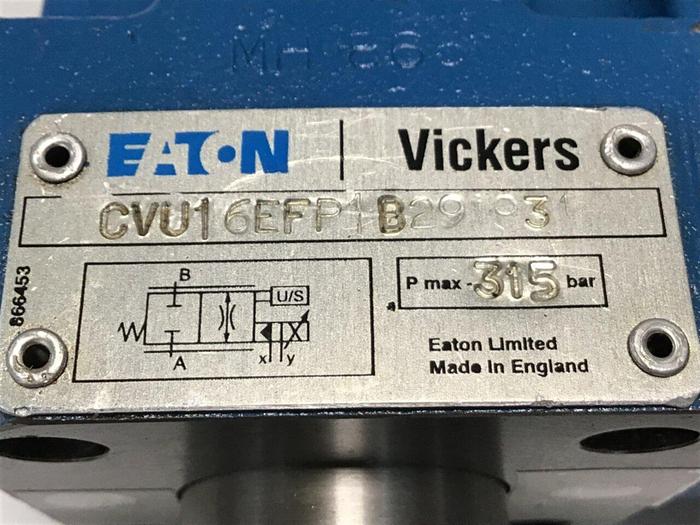 Used VICKERS Hydraulic Valve CVU16EFP1B291931 #144572