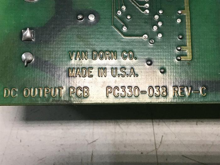Used VAN DORN Pathfinder DC Output Board PC330-038 Used