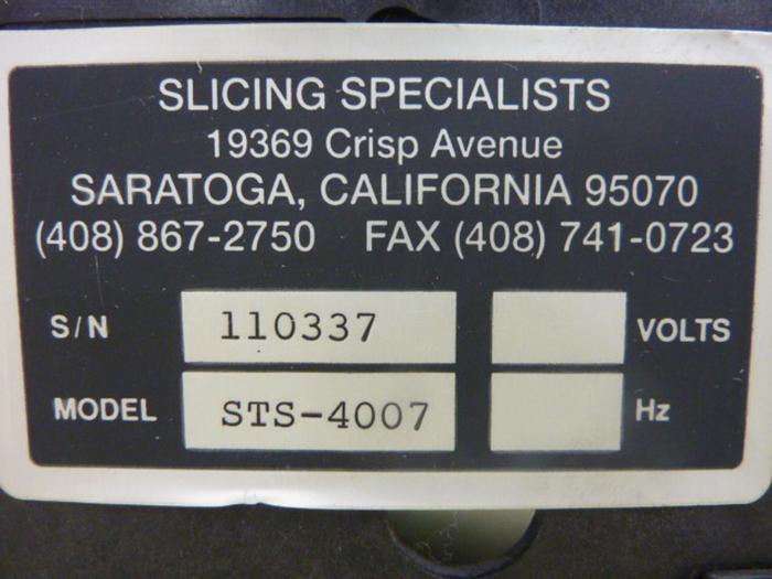 Used SLICING SPECIALIST Control Module STS-4007 #47625
