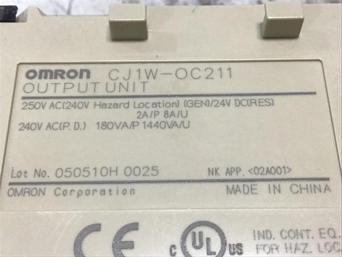Used OMRON Output Module CJ1W-OC211 #140202