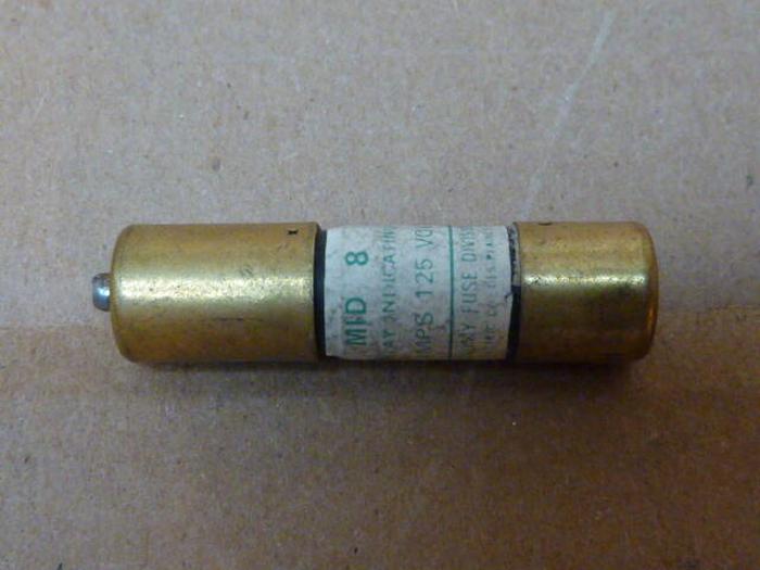 Used ECONOMY FUSE 8 Amp Fuse MID-8 #33705