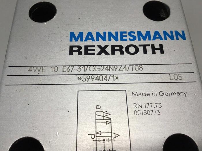 Used MANNESMANN REXROTH Valve 4WE10E6731/CG24N9Z4T08 Used