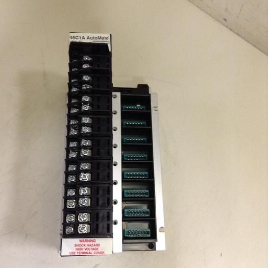 Used RELIANCE ELECTRIC Automate Digital I/O Rail 45C1A #71472