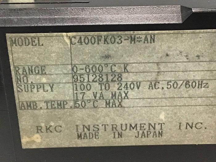 Used RKC Temperature Control REX-C400 #129631