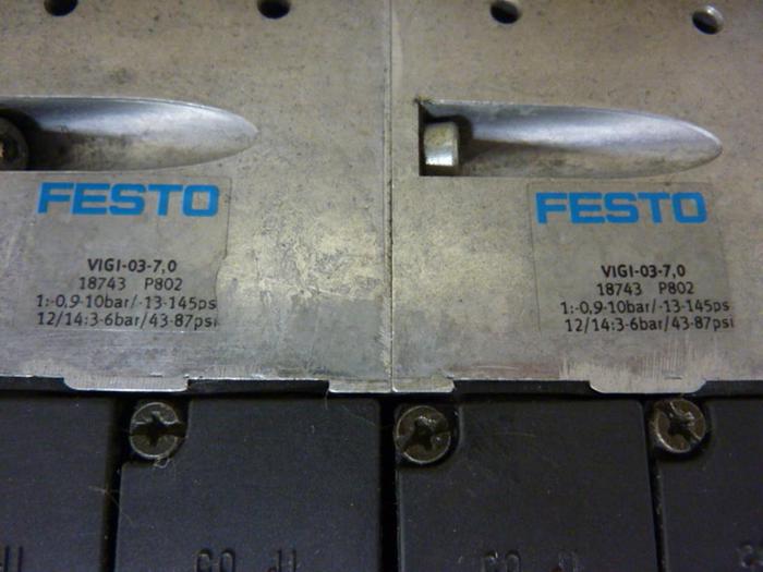 Used FESTO Control Block w/ Valves IFB8-03 #52693