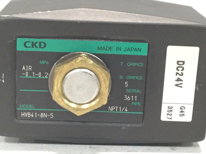 Used CKD CORP Solenoid Valve HVB41-8N-5 #104201