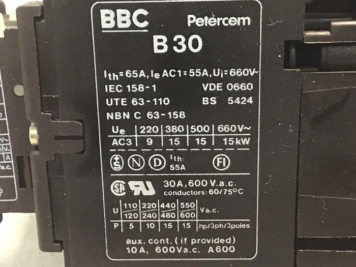 Used ABB Contactor B30 #124528