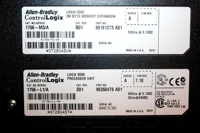 ALLEN BRADLEY Control Logix 1756-L1 SER A New