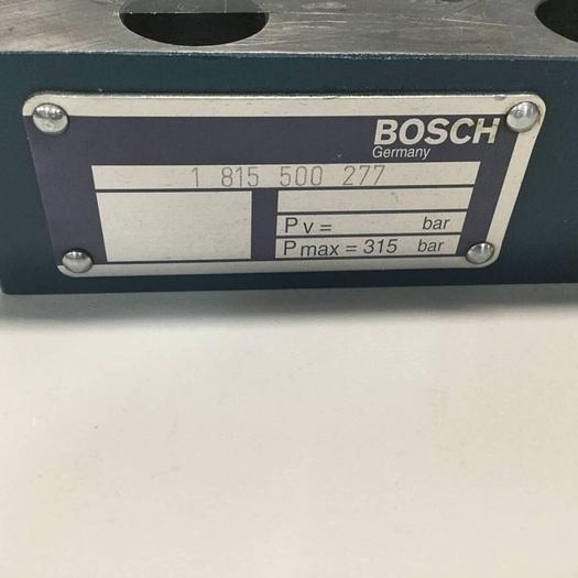 Used BOSCH Valve 1 815 500 277 #97122