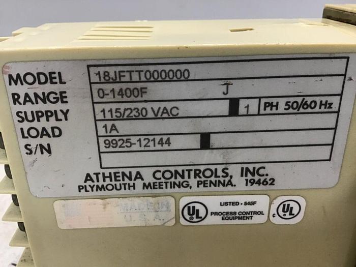 Used ATHENA Temperature Control 18JFTT000000 #144177