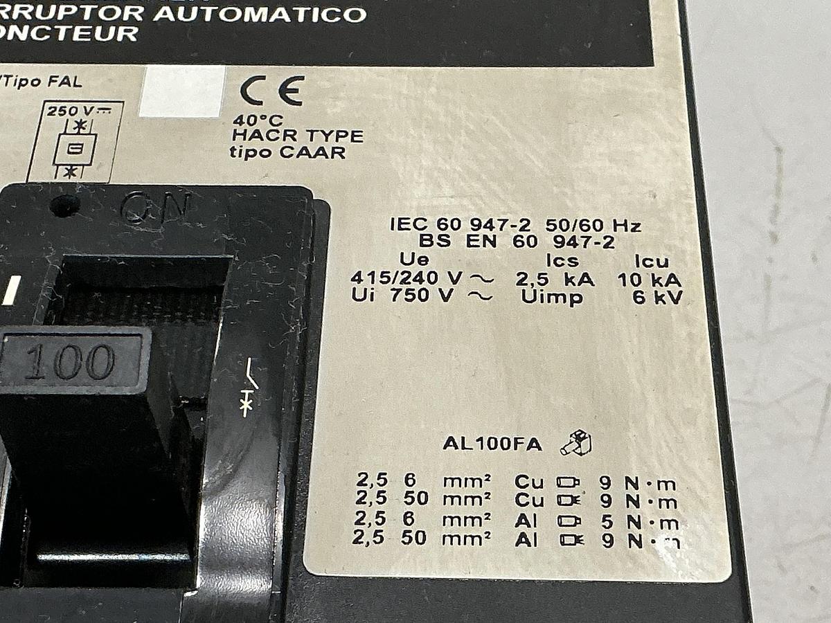 Used SQUARE D FAL36100