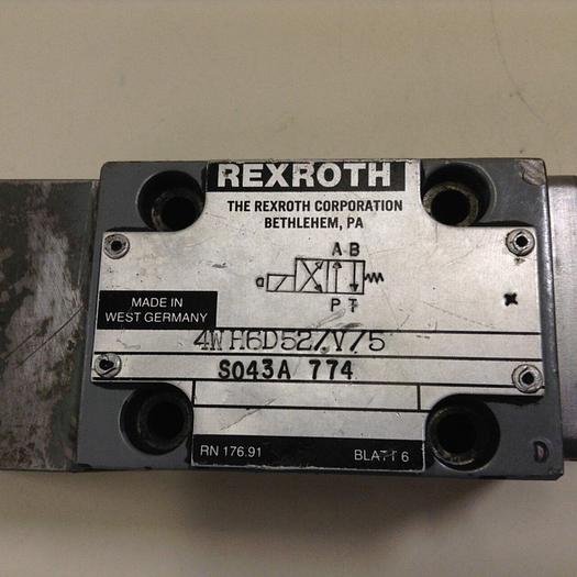 Used REXROTH Valve 4WH6D52V5 #84268