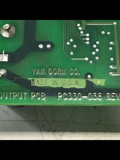 Used VAN DORN Pathfinder DC Output Board PC330-038 Used