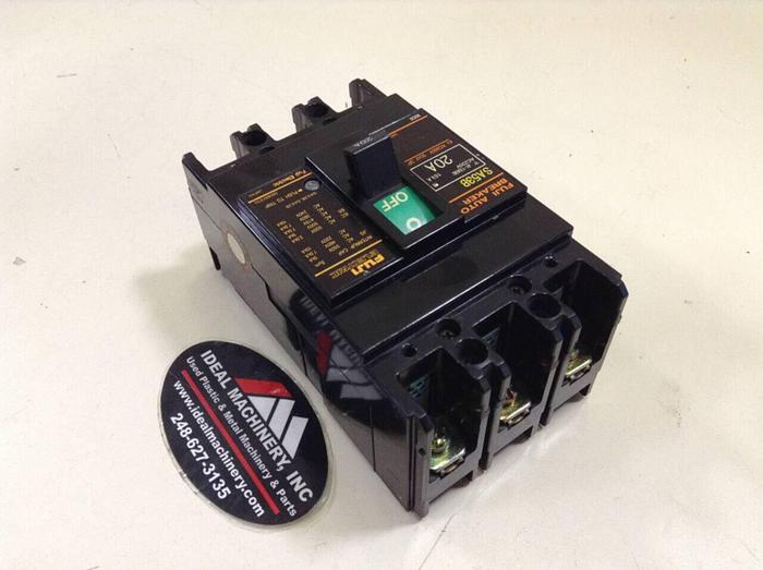 Used FUJI ELECTRIC 20 Amp Circuit Breaker SA53B-20 #75214