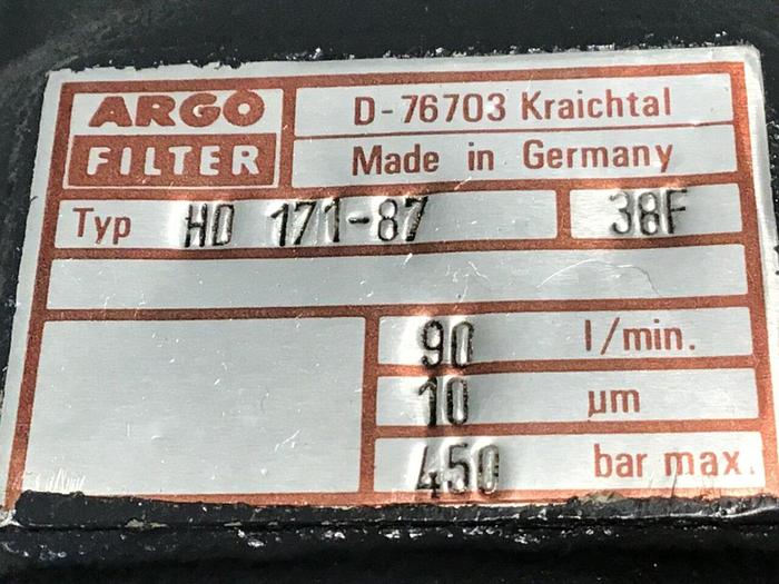Used ARGO Hydraulic Filter D-76703 #126034