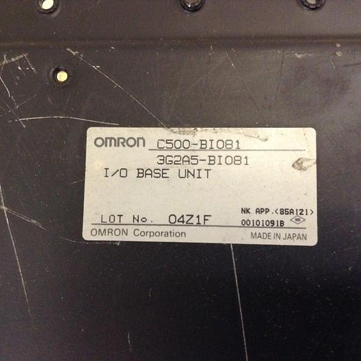 Used OMRON I/O Base Expansion Rack C500-BIO81 #75332