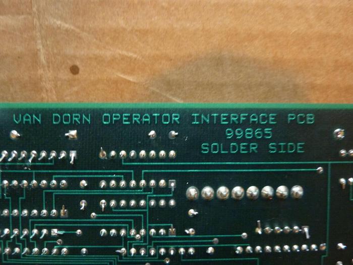 Used VAN DORN Circuit Board 99865 #25628