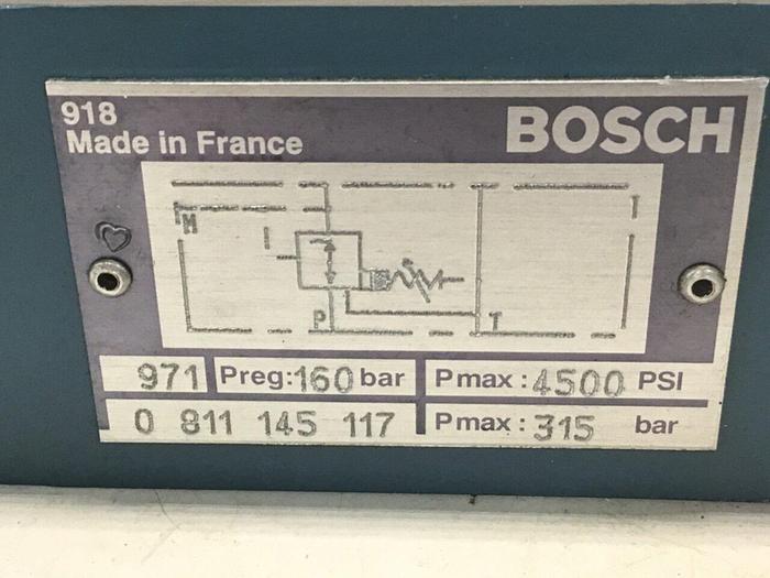 Used BOSCH Pressure Relief Valve 0 811 145 117 Used