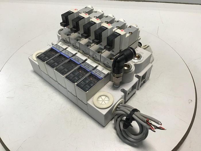 Used KOGANEI Manifold w/ Valves PBM5P-9W #120948