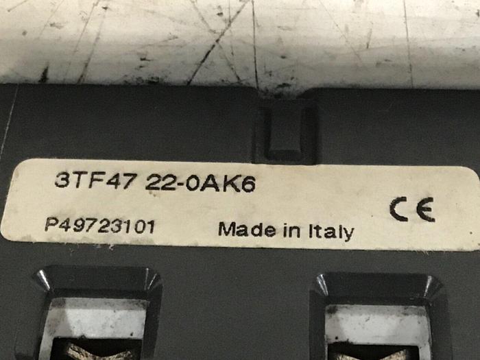 Used SIEMENS Contactor 3TF4722-OAK6 #143857