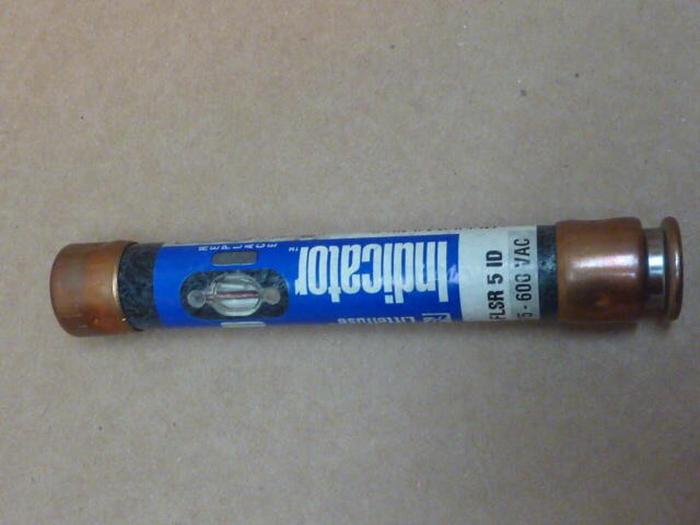 Used LITTELFUSE 5 Amp Indicator Fuse FLSR-5-ID #36123