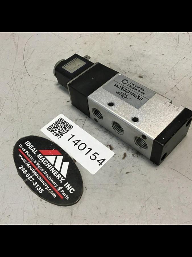 Used CONCORDIA FLUIDTECHNIK Pneumatic Valve 552/6/AG14N/SS USED