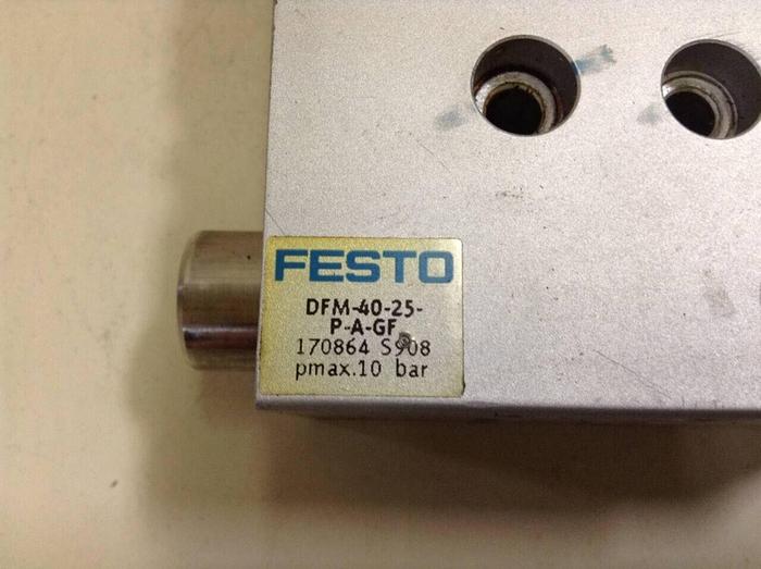 Used FESTO Pneumatic Cylinder DFM-40-25-P-A-GF #70381