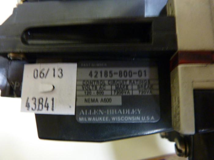 Used ALLEN BRADLEY Starter Size 1 509-BOD SER B W41 #43843