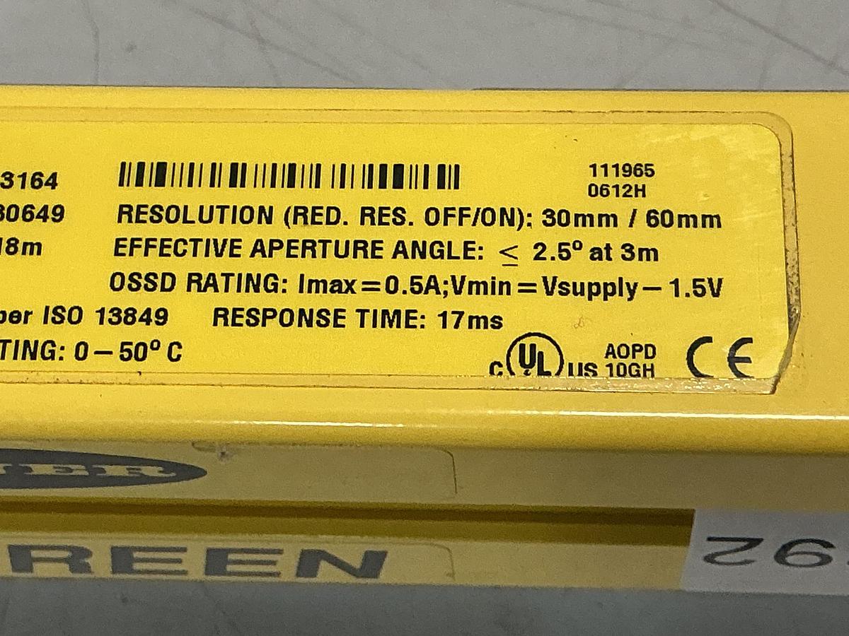 Used BANNER ENGINEERING SLSR30-750Q8