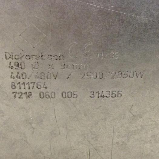 DICKERS BACH 2500/2950 Watt Ceramic Heater Band 8111764 #68864