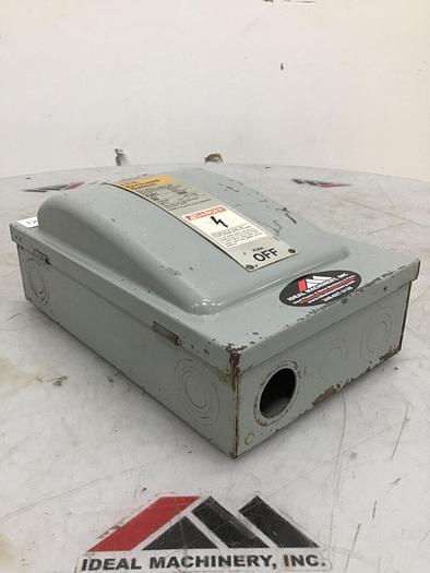 Used SIEMENS 30 Amp Disconnect Switch F351 #127038