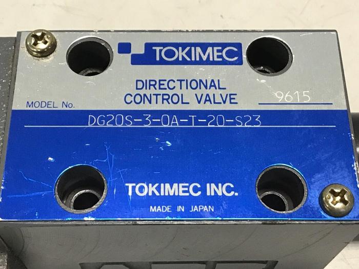 Used TOKIMEC Directional Control Valve DG20S-3-0A-T-20-S23 #133018